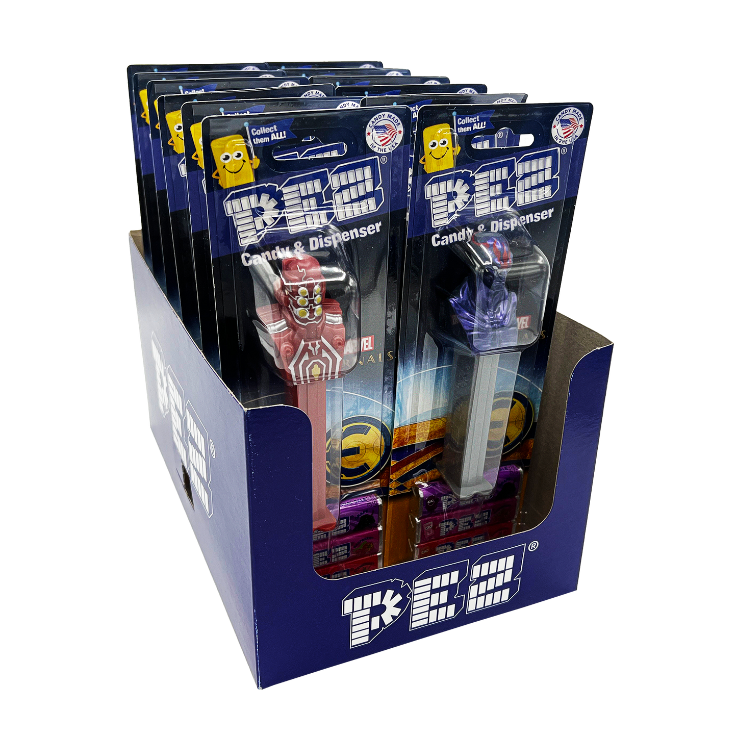 12PK PEZ MARVEL ETERNALS DISPLAY