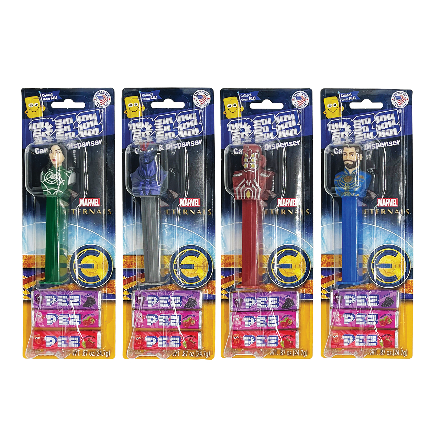 12PK PEZ MARVEL ETERNALS DISPLAY