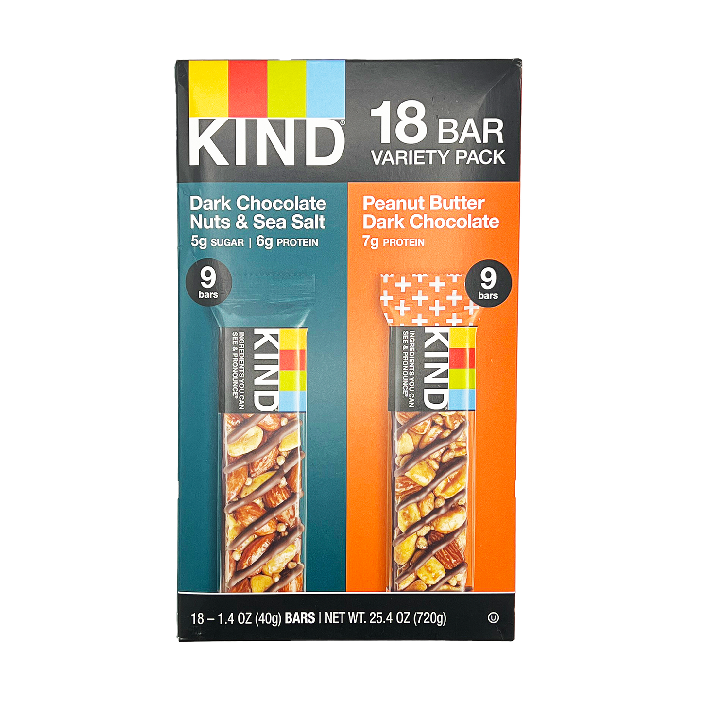 18PK KIND BAR VARIETY PACK DISPLAY