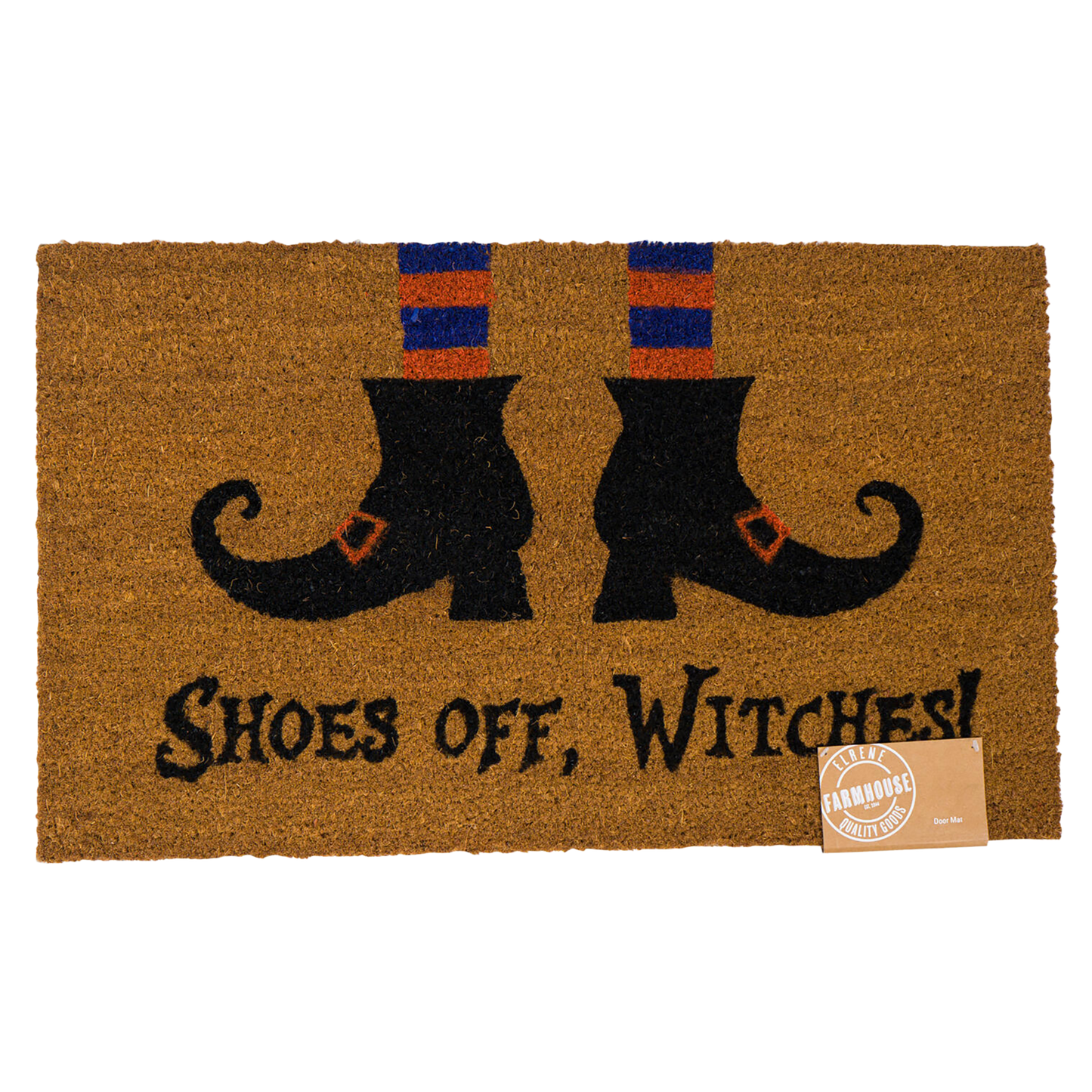 SHOES OFF WITCHES DOOR MAT