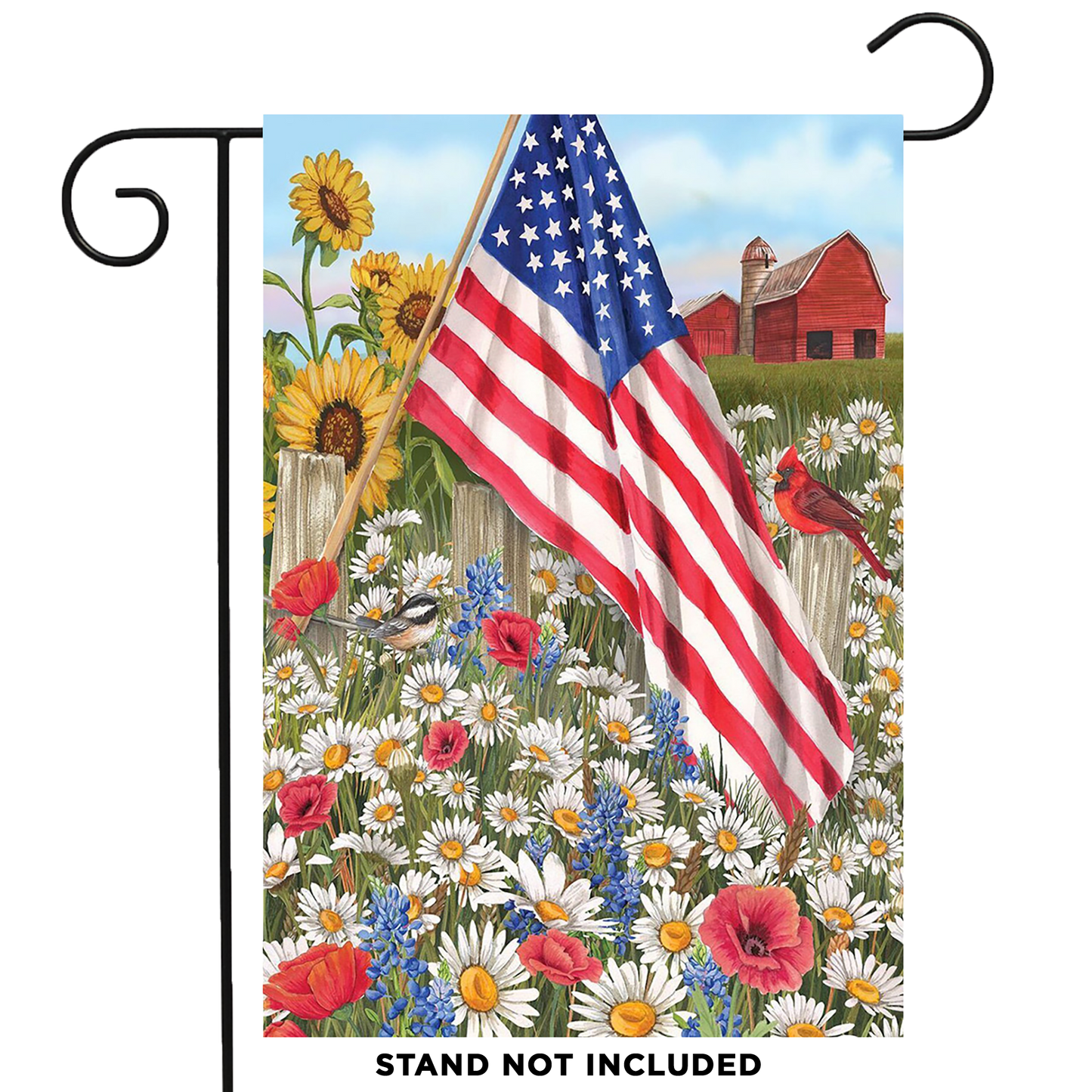 AMERICA THE BEAUTIFUL GARDEN FLAG