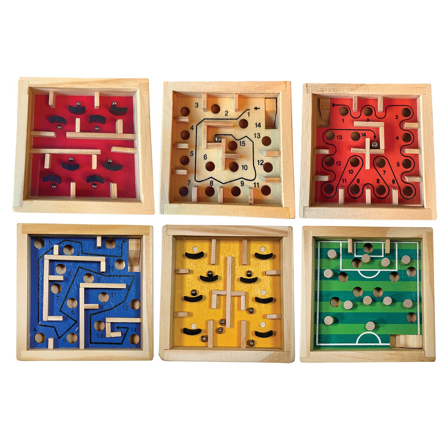 18PC LABYRINTH PUZZLES DISPLAY