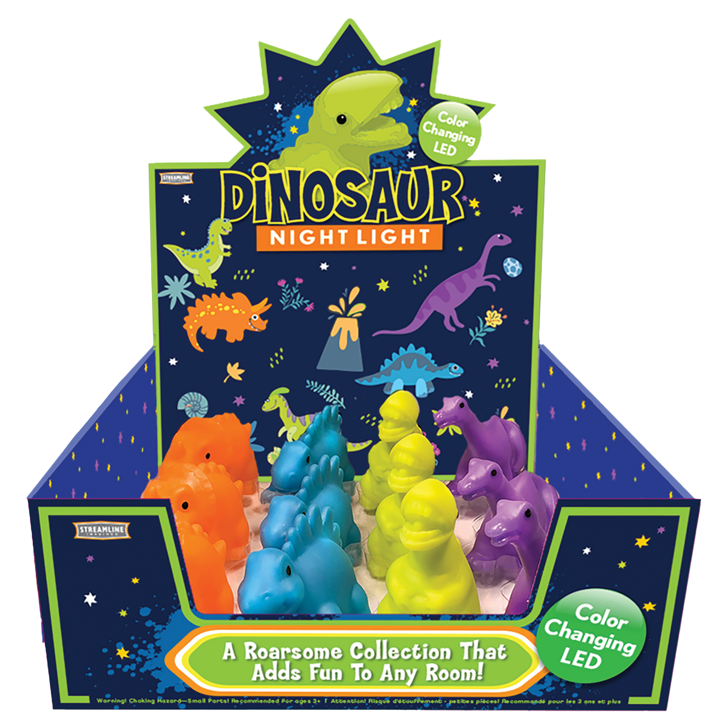 12PC DINOSAUR NIGHT LIGHT DISPLAY