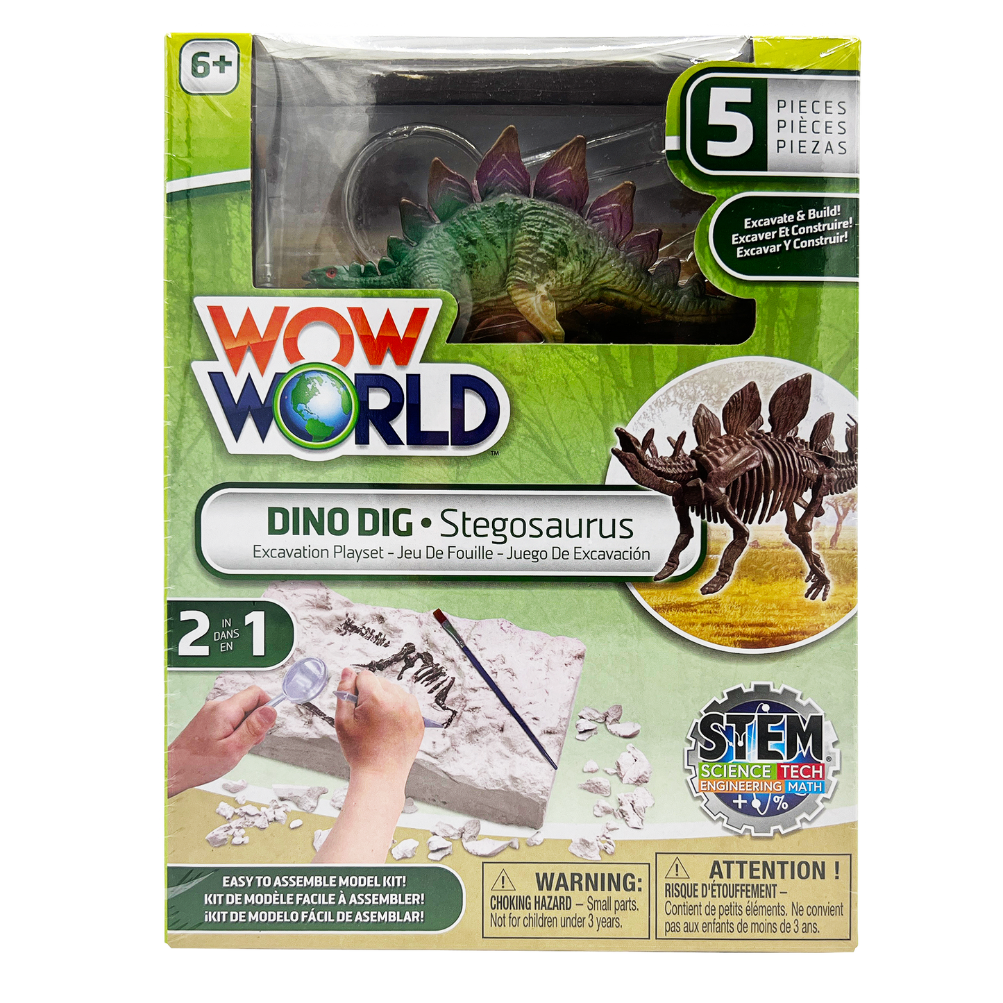 5PC DINO DIG PLAYSET