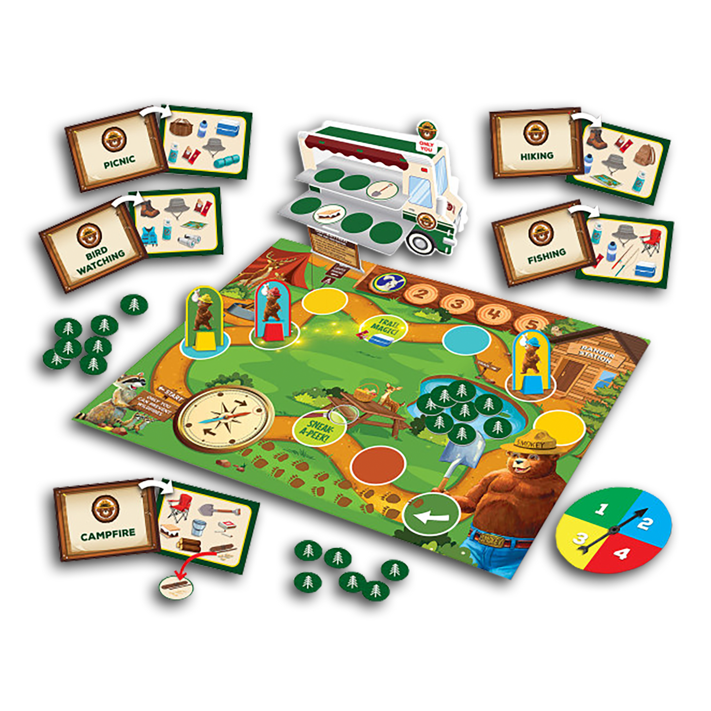 SMOKEY BEAR'S COOPERATIVE GAME SET