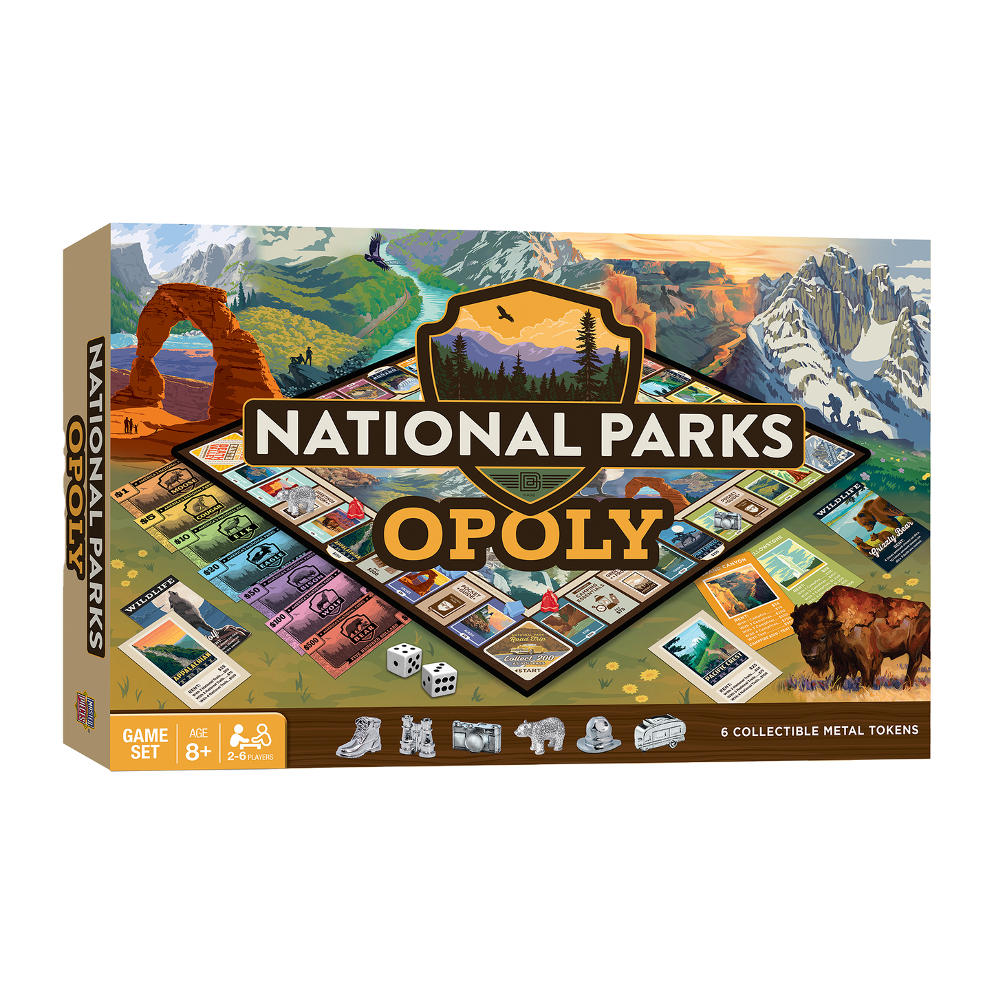 NATIONAL PARKS OPOLY BOARD GAME