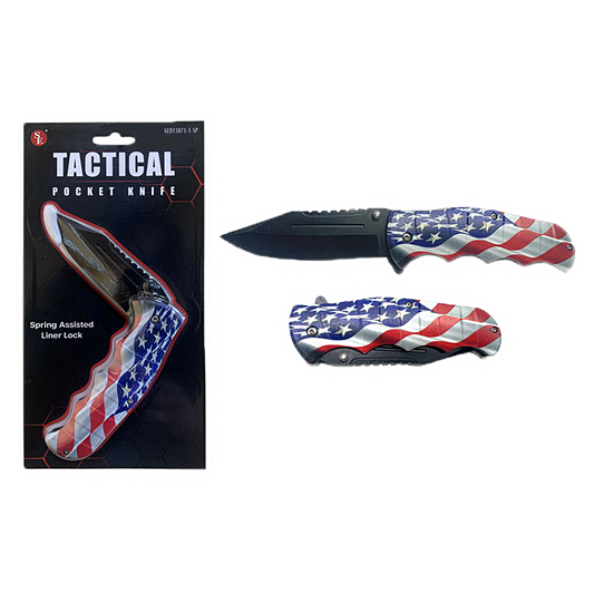 USA FLAG TACTICAL KNIFE