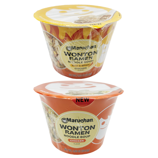 6PK MARUCHAN WONTON RAMEN BOWLS DISPLAY