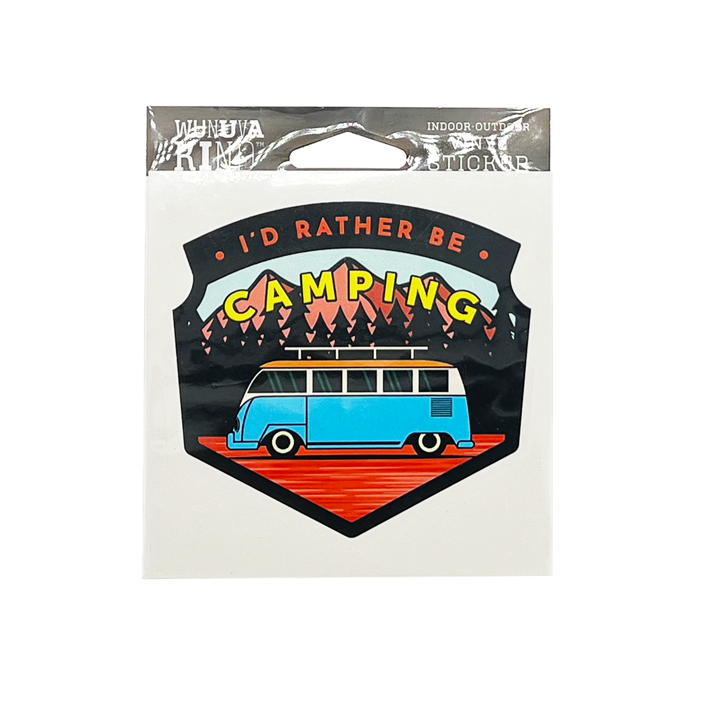 I'D RATHER BE CAMPING VINYL STICKER