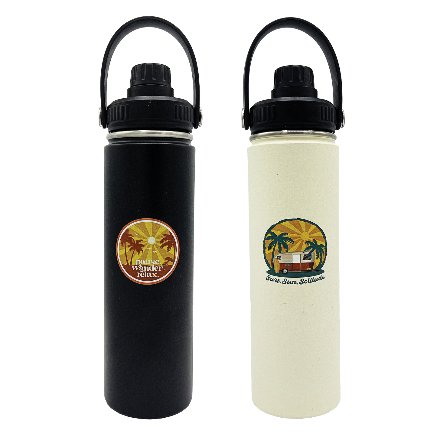 20OZ BEACH THEME SPORTS WATER BOTTLE