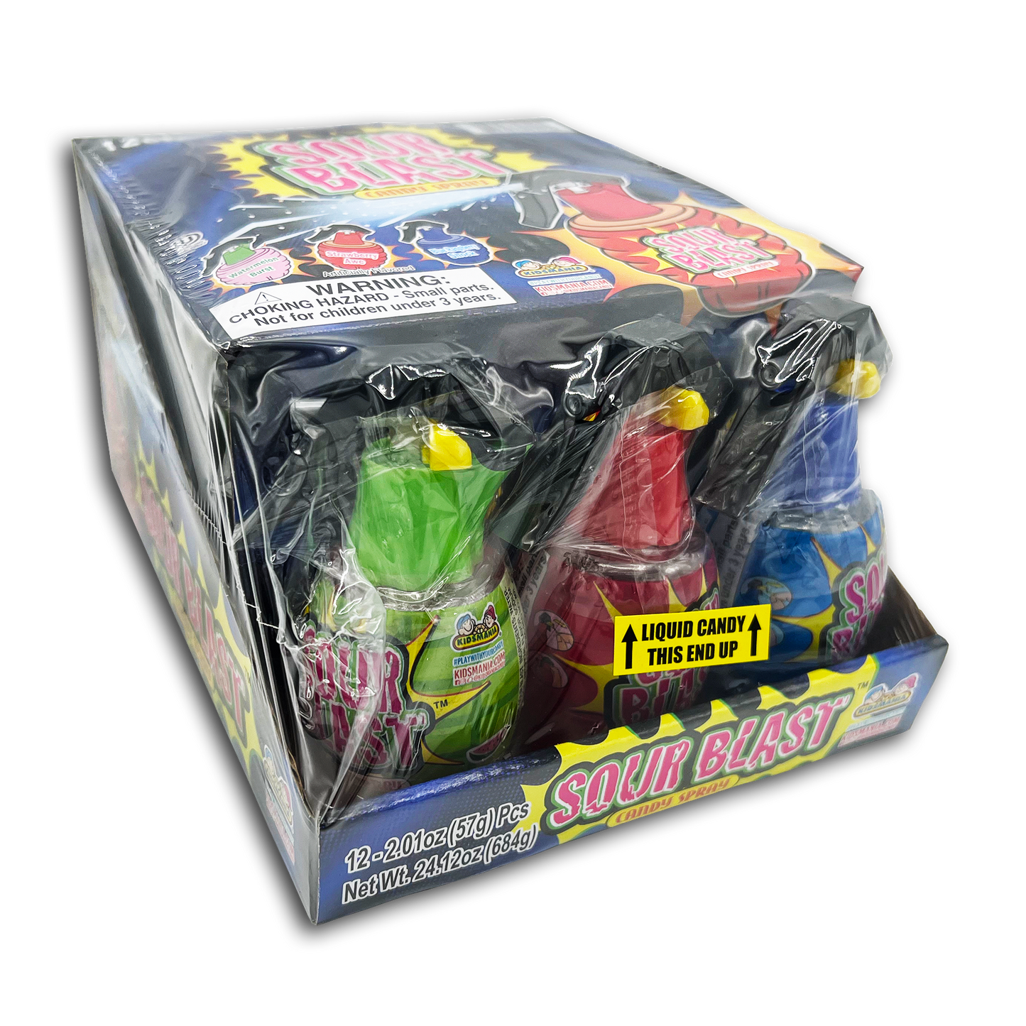 12PK SOUR BLAST CANDY SPRAY DISPLAY