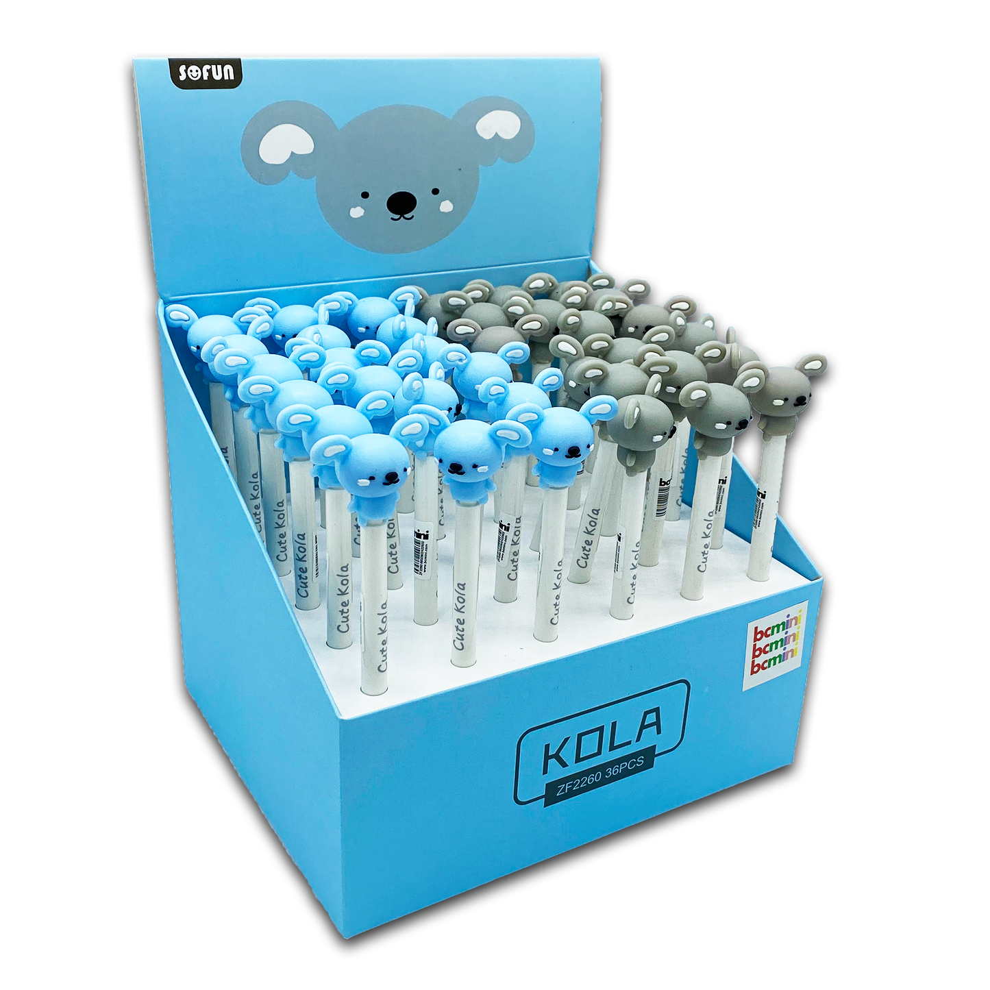 36PC KOALA GEL PENS DISPLAY