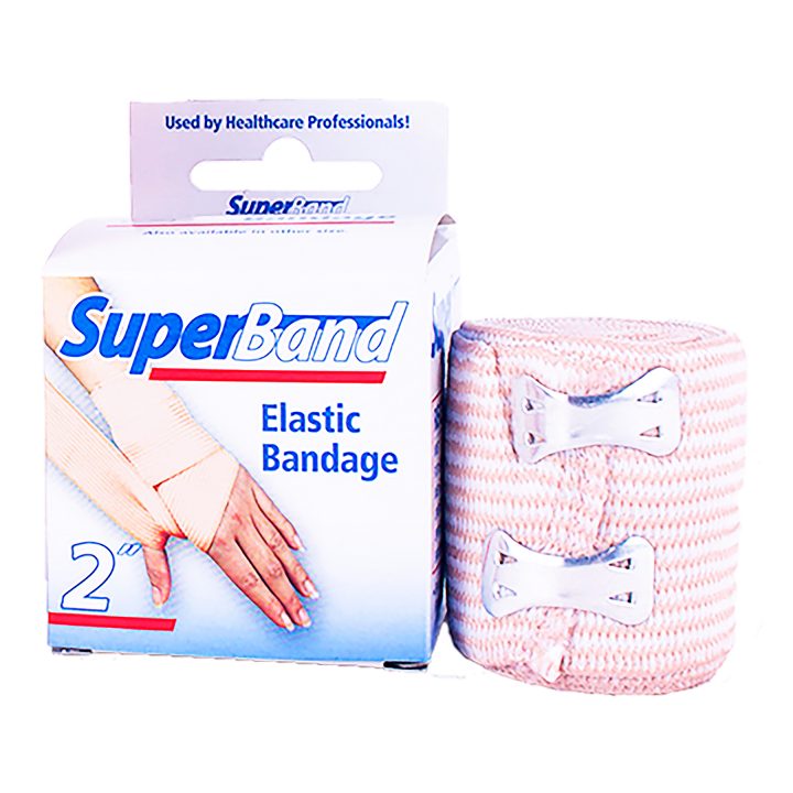 ELASTIC BANDAGE WITH CLIPS